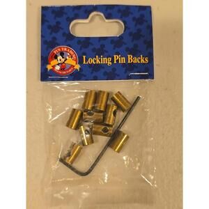 Locking Pin Backs Disney Set of 10 with Wrench Pin NIP